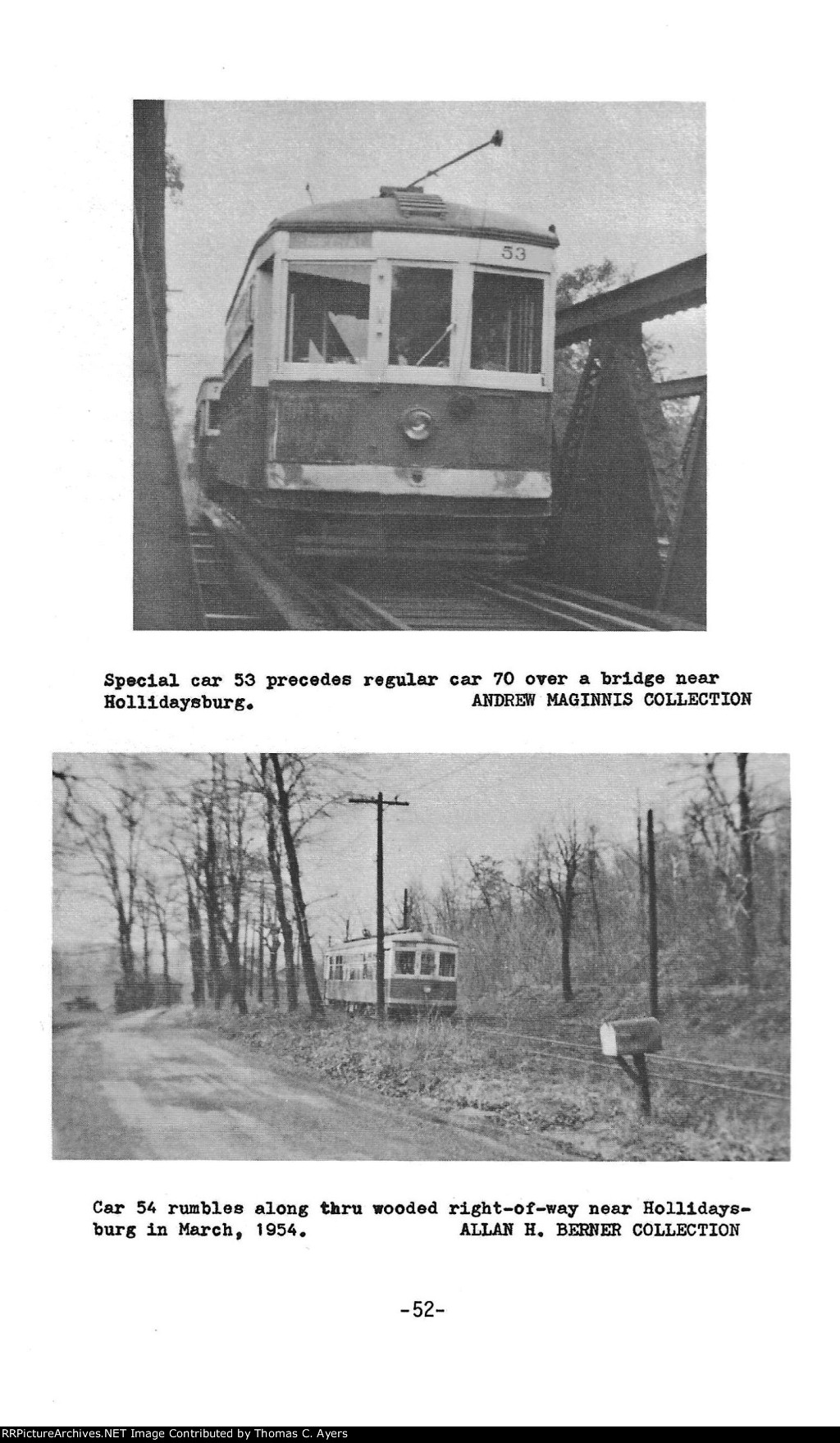 "Altoona's Trolleys," Page 52, 1980